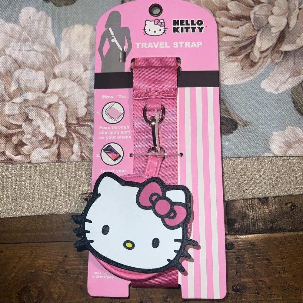 Sanrio Hello Kitty Travel strap w/coin purse and phone attachment